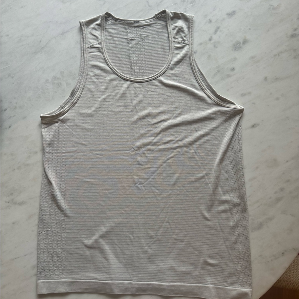 Lululemon athletica Gray Tank Top. Tag cut out but size S. Good condition.
